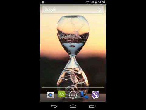 Water clock Video LWP screenshot 1