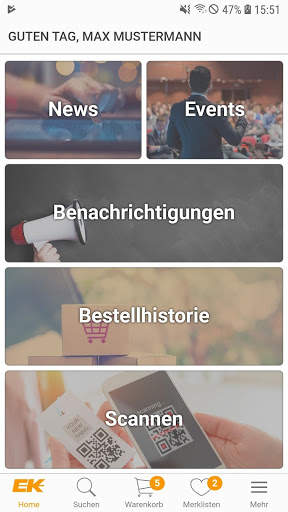 EK App screenshot 1
