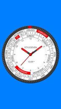 Advanced Analog Clock-7 स्क्रीनशॉट 1