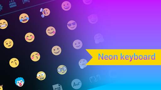 Emoji Smart Neon Keyboard स्क्रीनशॉट 2