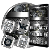 Silver metallic theme icon