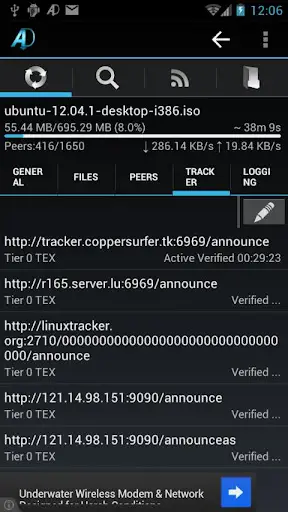aDownloader - torrent download screenshot 4