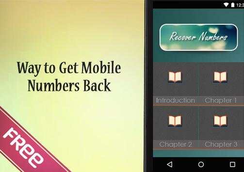 Recover Numbers Guide скриншот 2