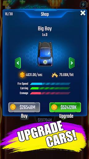 Merge Muscle Car : Idle Defence screenshot 2