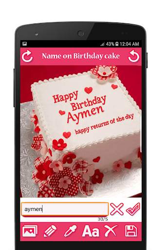 Write Name on Birthday Cake screenshot 3