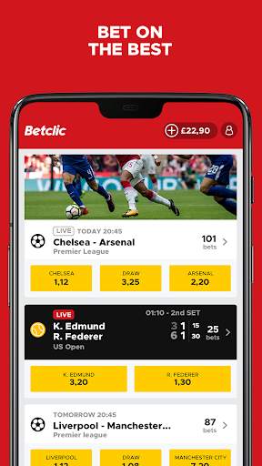 Betclic live sports betting &  screenshot 1