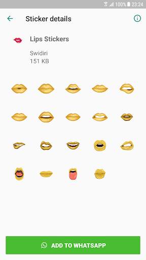 Lips Stickers - WAStickerApps screenshot 4