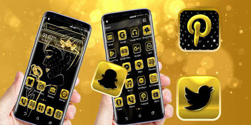 Golden Girl Launcher Theme screenshot 2