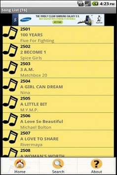Song List [T6] screenshot 1