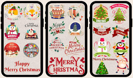 Merry Christmas Stickers Festi screenshot 1