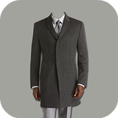Man Long Coat Photo Frame Maker icon