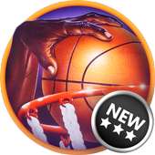 super sorotan bola basket logo