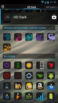 HD Dark Free - Icon Pack screenshot 4