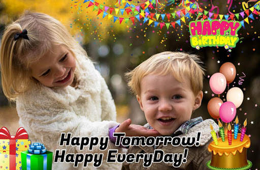 birthday photo frame with text screenshot 6