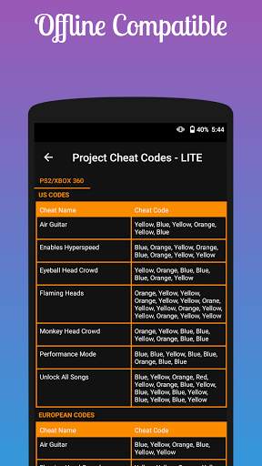 Project Cheat Codes - LITE screenshot 3