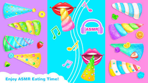 ASMR Unicorn Cone Dessert-Fun Games for Girls screenshot 4