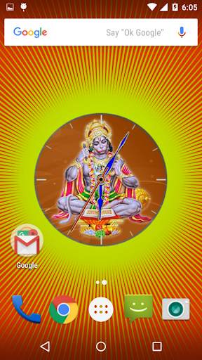 Hanuman Clock Live Wallpaper screenshot 3