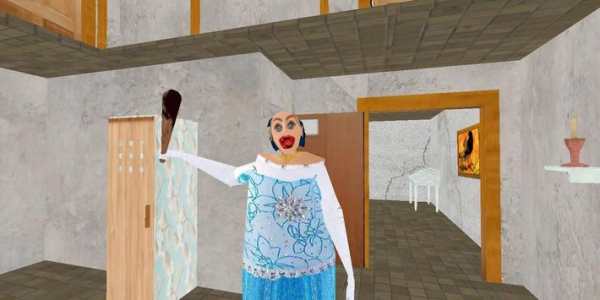 Blue Granny :Horror Scary MOD screenshot 12
