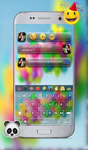 Color Bubble Keyboard Theme - Bubble Love Keyboard screenshot 2