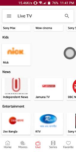Free Live TV - NX TV screenshot 2