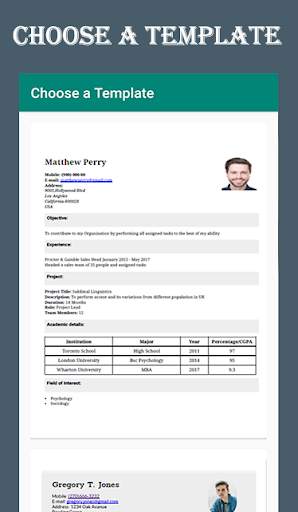 Resume Builder Free - CV Maker & PDF Download screenshot 3