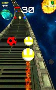 balapan bola jalan berwarna bergulir lompat screenshot 6