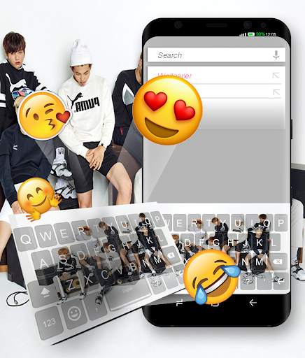 BTS Keyboard Theme for Army Fans screenshot 1
