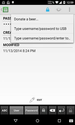 Keepass2 USB Keyboard Plugin screenshot 1