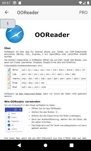 OOReader screenshot 1