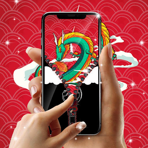 Dragon lock screen zipper screenshot 4