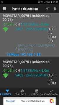 Wifi analyzer (open source) screenshot 1