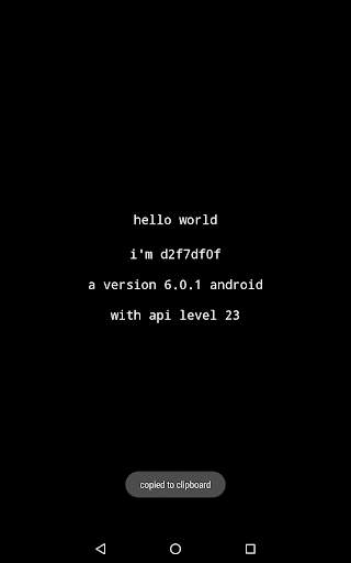 Hello World: My Android Version, API Level screenshot 2