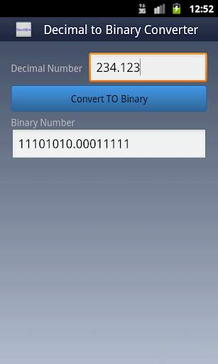 Decimal To Binary Converter скриншот 3