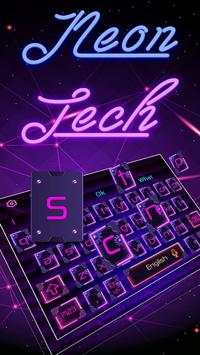 Neon Technology Keyboard Theme screenshot 2