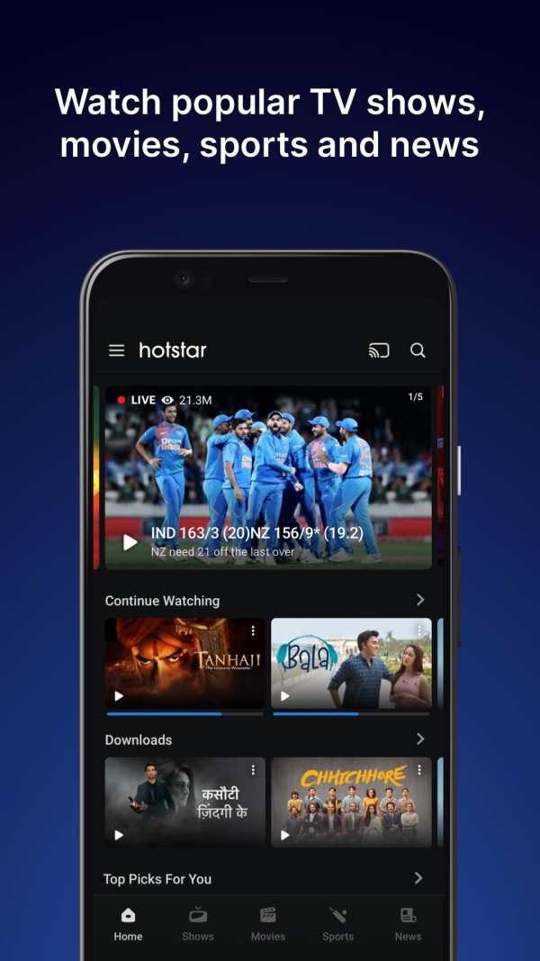Hotstar screenshot 1