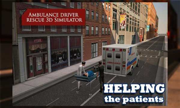 Ambulance Driver Rescue 3D Sim screenshot 3