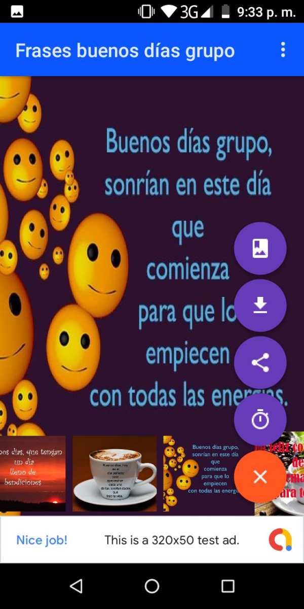 Frases de buenos días grupo para compartir 2 تصوير الشاشة