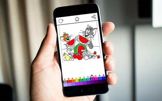 Coloring Tom And Mouse screenshot 3