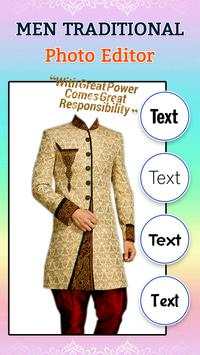 Men Traditional Dresses Photo Suit Editor screenshot 4