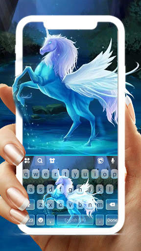 Dreamy Pegasus Keyboard Background screenshot 1