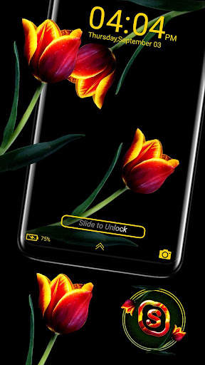 Red Tulip Theme Launcher screenshot 4