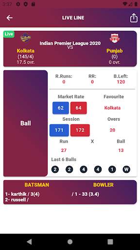 Live Line - Cricketpace screenshot 2