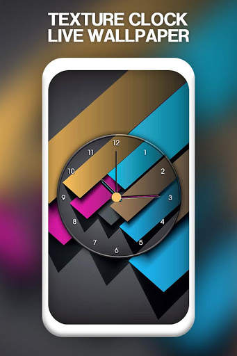 Texture Clock Live Wallpaper screenshot 3
