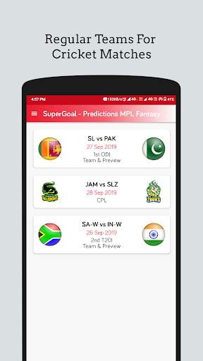 SuperGoal-Teams for My 11 Circle,My Team 11,11 app screenshot 1