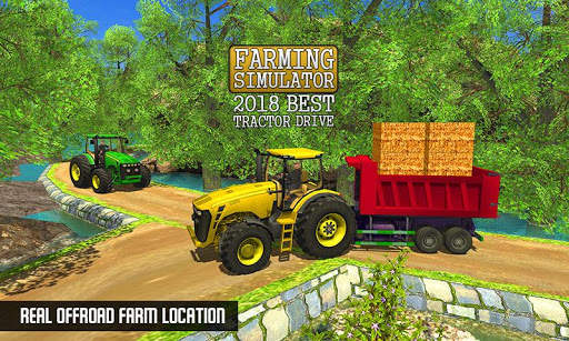 Offroad Farming Tractor Cargo Drive Simulator 2019 screenshot 4