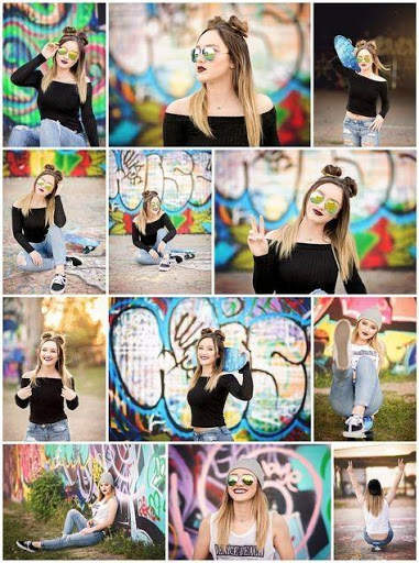 Girls poses with photos screenshot 3