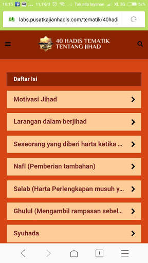 40 Hadis Tentang Jihad screenshot 2