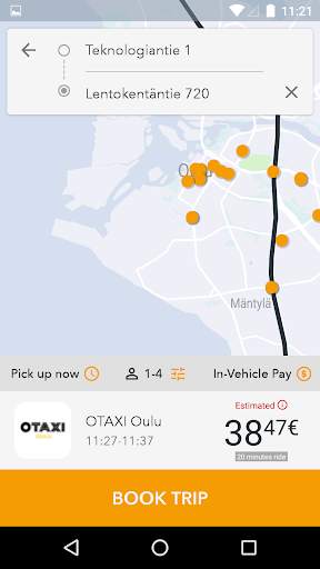 OTAXI Oulu screenshot 2