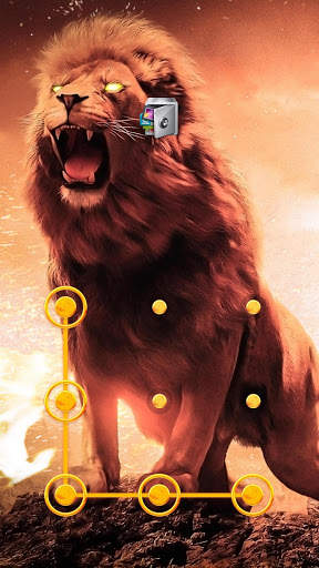 AppLock Live Theme Lion – Paid Theme 1 تصوير الشاشة