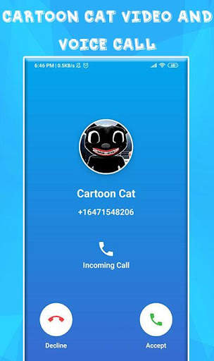 Cartoon Cat Game Fake Call & Video screenshot 2